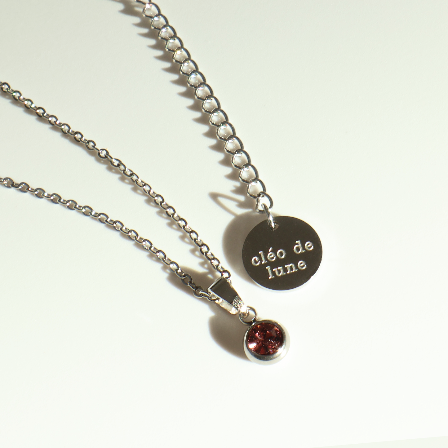 Birthstone Necklace in Silver