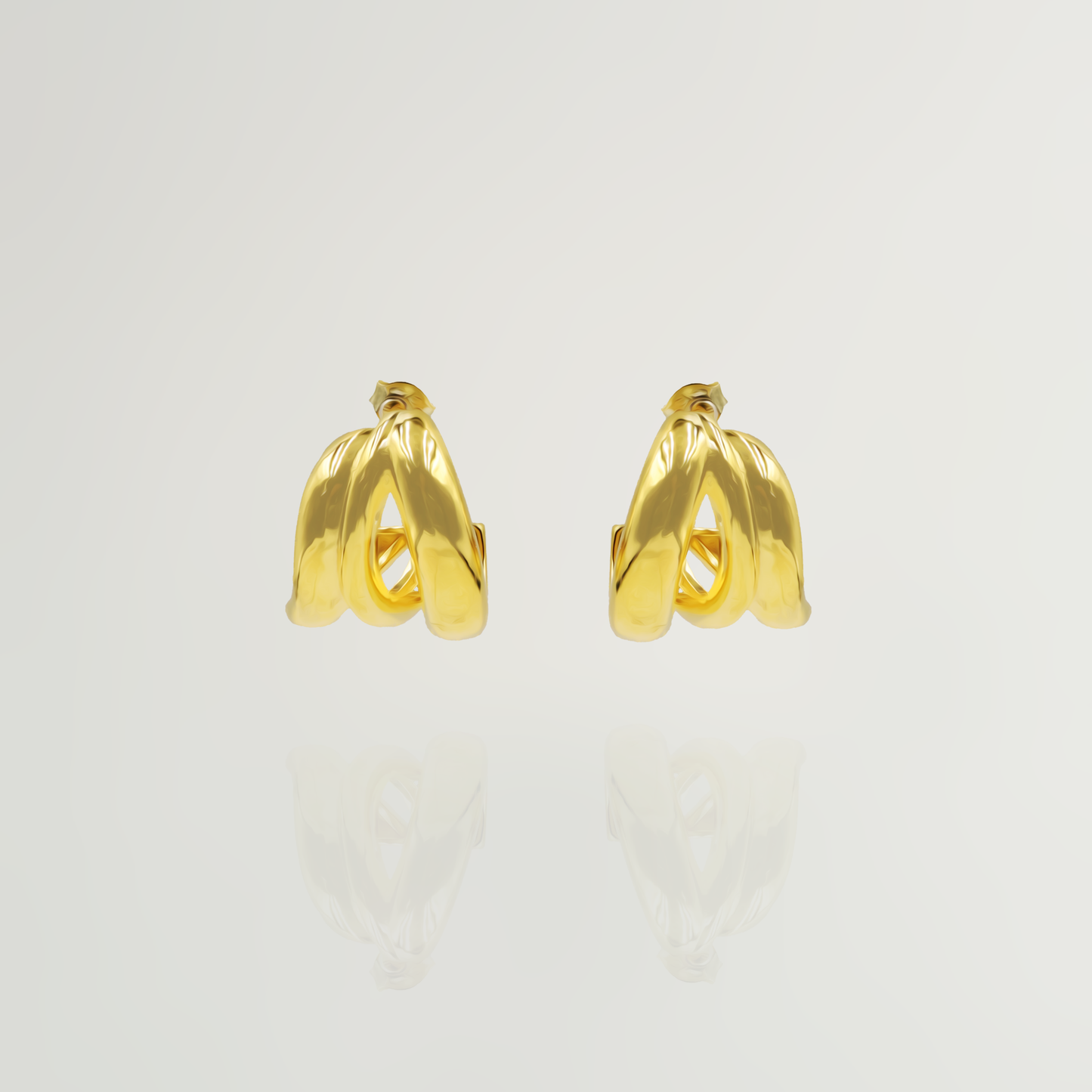 Siobhan Huggie Earrings in Gold